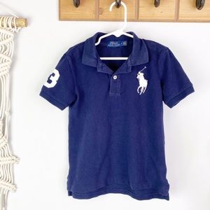 Boys Polo Ralph Lauren Navy Blue Shirt